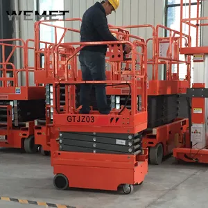 3m 4m 5m JLG Genie Sky Lift Elevador Elétrico Mesa Plataforma Mini Auto Propelido Scissor Lift