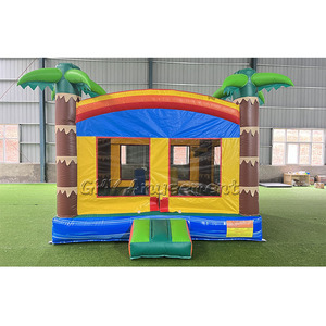 Château gonflable gonflable de PVC de maison de rebond de palmier pour des enfants - Product Image 1