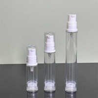 Twist pp 5ml 10ml 15ml Cosmétique Airless Fine Brume Pulvérisation Pompe carré Lotion Cosmétiques Bouteille