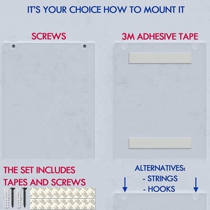 Lucite Acrylic <span class=keywords><strong>Wall</strong></span> Mount giữ dấu hiệu 8.5x11 cho dấu hiệu hiển thị kệ - Product Image 2