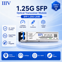 Módulo SFP de 1.25G, Transceptor Óptico Monomodo, Largo Alcance de 40KM, 1310nm, Interfaz LC Dúplex, Equipo de Fibra Óptica 4G Wi-Fi 3G