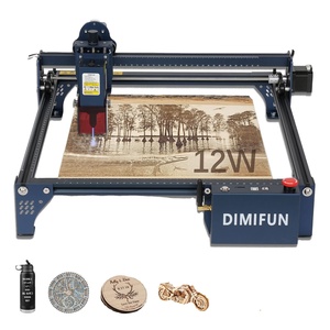 Amark taşınabilir CNC lazer gravür 6W/12W DIY Logo desen işaretleme için MDF ahşap restoran sanayi CO2 gravür makinesi - Product Image 1