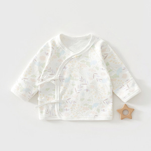 Camiseta de Manga Larga para Bebé Recién Nacido, Blusa de Algodón Puro sin Costuras con Espalda Descubierta, Primavera Otoño, Unisex, Talla 52, Clase A - Product Image 1