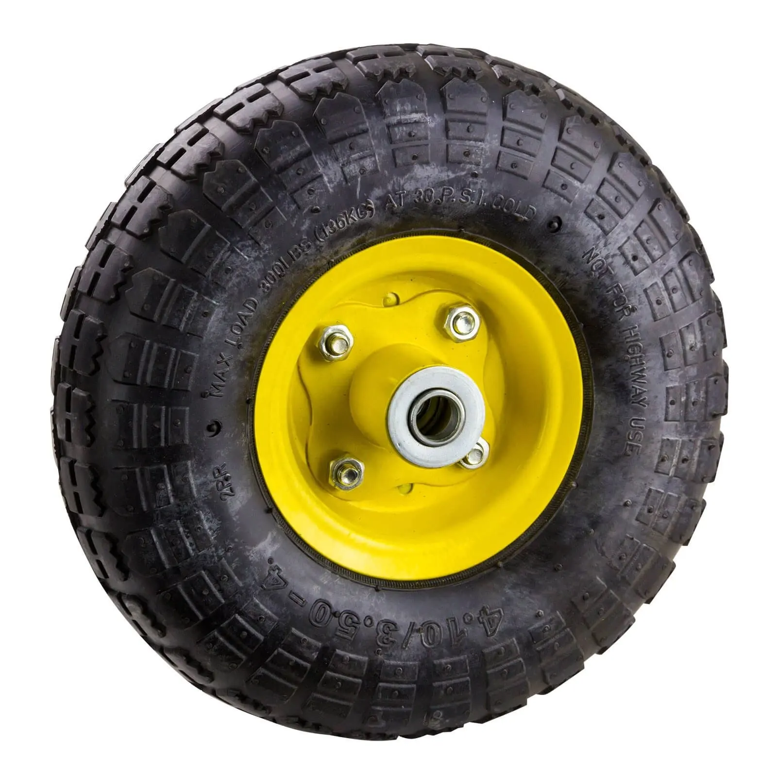 PU 4.10-4 3.50-4 Tyre 4'' Wheel Puncture Proof Solid Wheelbarrow Cart Tire