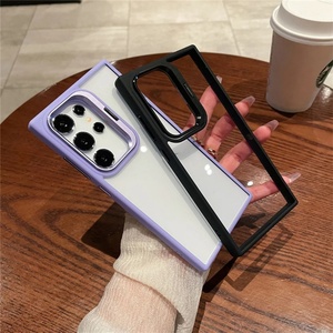 เคสอะคริลิกใสแบบใหม่พร้อมขายึดเลนส์สำหรับ Samsung S24ultra S25 S23 Plus - Product Image 4