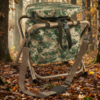 Fauteuil pivotant camouflage moderne en gros avec glacière et sac de rangement - Mobilier d'extérieur pliable, durable et stable pour la pêche/la plage