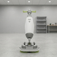 Nettoyeur de sols électrique portable à double tête, alimenté par batterie, nouveau modèle commercial autoporté avec brosse latérale pour le nettoyage des sols