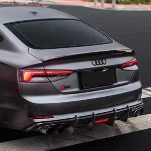 Alerón de Techo de Fibra de Carbono para <span class=keywords><strong>Audi</strong></span> S5/<span class=keywords><strong>A5</strong></span>/S-Line 2017+ de Cuatro Puertas, Alerón Trasero Tipo Cola de Pato con Acabado Pulido y Cinta 3M - Product Image 4