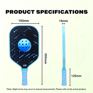 Pala de Pickleball con Borde Inyectado de Espuma y Superficie de Fibra de Carbono Cruda para un Punto Dulce Máximo - Product Image 5