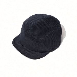 New Short Brimmed Street Vintage Soft <b>Top</b> 5 Panel Snapback Hat Autumn Winter Corduroy Sport Baseball Cap - Product Image 3