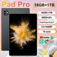 Nouvelle tablette intelligente WiFi Pad Pro 11 pouces 2025 améliorée avec processeur Qualcomm Octa Core Android 14 5G GSM pour les appels vidéo
