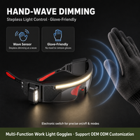 Lampe frontale COB à batterie lithium longue durée, idéale pour la course à pied, le cyclisme, la randonnée, petite lampe portable multifonction pour le camping