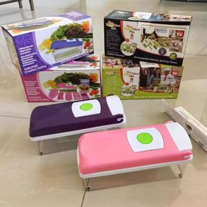 <b>Multifunctional</b> Stainless Steel Blade <b>Vegetable</b> <b>Cutter</b> Various Colors Purple Pink Household Kitchen Utensil Multi-Purpose - Product Image 1