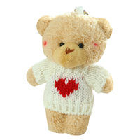 Porte-clés en peluche ours en peluche, pendentif animal en peluche, adorable mini ours en peluche, jouet en peluche, breloque pour sac, vente en gros, cadeau personnalisé