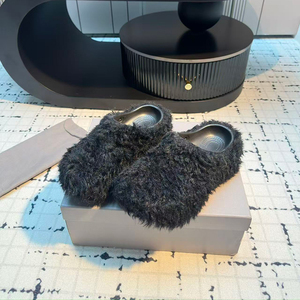 Genuine Wool-Lined Platform Clogs: Multi-Color Warm Winter <strong>Slippers</strong> - Product Image 2