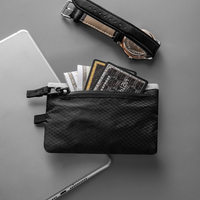 Mini porte-monnaie, portefeuille de voyage, petit organisateur d'argent, pochette pour cartes bancaires et de crédit, porte-cartes à fermeture éclair, portefeuille fin