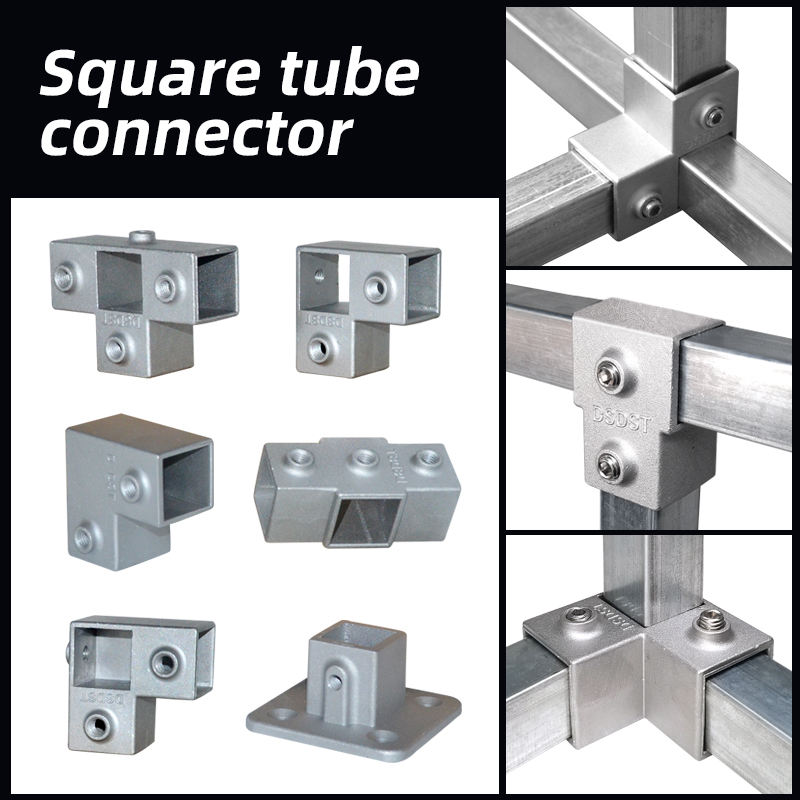 20mm 25mm 30mm Square Tube Clamps - Durable Aluminum Alloy