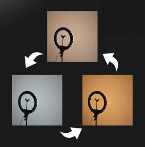 3000K-6000K iluminación fotográfica regulable Led anillo de luz de 10 pulgadas con trípode de 2m soporte de teléfono para YouTube <span class=keywords><strong>Tik</strong></span> <span class=keywords><strong>Tok</strong></span> maquillaje - Product Image 5