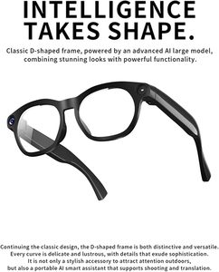 Gafas Inteligentes CY05 con IA, Cámara de 800MP, Fotos, Videos, Transmisión en Vivo, Chat de Voz con IA, Asistente de IA, Reproductor de Música - Product Image 4