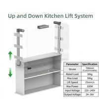 Sistema Elevador Automático para Cozinha: Cesto Elétrico de Elevação e Descida para Armário e Despensa