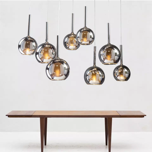 โคมไฟเพดานคาเฟ่สไตล์นอร์ดิก,โคมไฟระย้าห้อยแขวนเพดานโคมระย้าแก้วแบบห้อยทันสมัย - Product Image 2