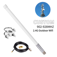 Antenne omnidirectionnelle en fibre de verre à polarisation verticale à gain élevé 4dbi, étanche, type N femelle, 2G 3G LoRa 902-928MHz pour extérieur