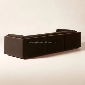 <span class=keywords><strong>Divano</strong></span> Componibile Moderno di Lusso in Velluto a 3 Pezzi, Personalizzabile, per Soggiorno - Product Image 3