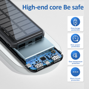 便携式充电器外部电池工厂批发2025新产品OEM标志超薄大容量10000毫安太阳能银行 - Product Image 5