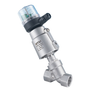 วาล์วควบคุมการไหลแบบมุมฉาก Mingtian Technology DN25 ผลิตจากสแตนเลส 304 พร้อมหน้าแปลน สำหรับควบคุมการไหลของไอน้ำ น้ำ และน้ำมันด้วยระบบลม - Product Image 3