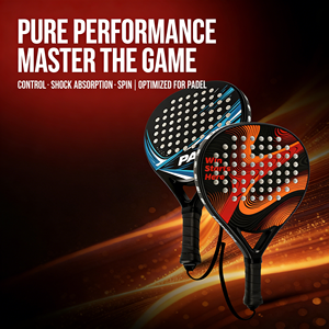 Raqueta de Pádel Elite de Fibra de Carbono 18K, Forma de Lágrima, Raqueta Profesional con Superficie Rugosa para un Juego de Alto Rendimiento - Product Image 3