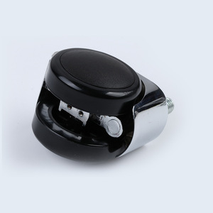 Ruedas para Silla de Oficina de 2 Pulgadas, Aleación de PU Negra, Funcionamiento Silencioso, Base Metálica, Diseño Industrial - Product Image 2