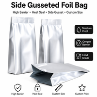 Mylar folie stand-up pouch, hitteverzegelbaar, geurdicht, food grade, voor koffie, thee, snacks, groothandel, op maat gemaakte OEM