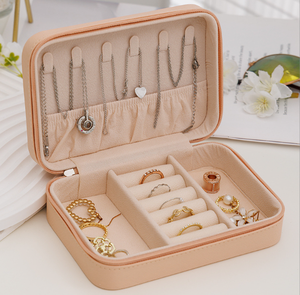 Bán Buôn Tùy Chỉnh PU Da Đồ Trang Sức Cầm Tay Trường Hợp Du Lịch Lớn Đồ Trang Sức Tổ Chức Hộp Lưu Trữ Cho Phụ Nữ Sẵn Sàng Để Tàu - Product Image 1