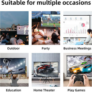 Alr 4K HD16:9 Écran de projection sur trépied, écran de projection infroissable et support pour <span class=keywords><strong>le</strong></span> <span class=keywords><strong>cinéma</strong></span> maison - Product Image 6