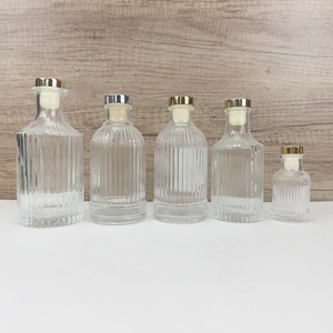 Wholesale Luxury <b>Diffuser</b> Glass Bottle Home Fragrance Reed <b>Diffuser</b> Empty Transparent Glass Bottle Square <b>Aroma</b> Bottles With Cap - Product Image 3