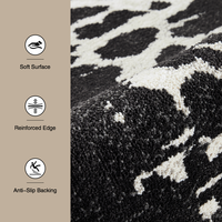 Dsermer Luxuriöser Modischer Kuhfell-Teppich für Moderne Wohnzimmer Maschinell Gefertigter Teppich Bodenmatte Alfombras De Sala
