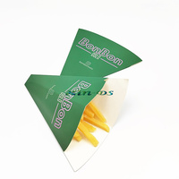 Support en papier personnalisé avec logo pour gaufres, frites, crêpes et crêpes suisses – Boîte alimentaire