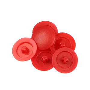 Phillips Screw Hole Cover <b>Plastic</b> Button Type For <b>Wardrobe</b> Durable Injection Molding - Product Image 1