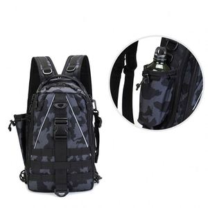 High Quality Custom Logo Water Resistant Oxford Back Pack Crossbody Chest Shoulder Bag Outdoor Travel <b>Sling</b> Bags for Men - Product Image 6