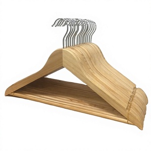 Percha de Madera Ecológica Premium de un Solo Nivel con Barra para Pantalones para Armario, Baño, Hotel, Logotipo Personalizado, Fabricante de Vietnam - Product Image 1
