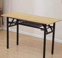 Vente directe d'usine, bureau pliable rectangulaire en bambou moderne de haute qualité, réglable en hauteur, multifonctionnel