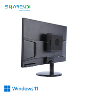 Nouvel ordinateur miniature personnalisé à triple écran (2*HD+VGA) avec 2 cartes réseau LAN, mini serveur, équipement de bureau, scanner, boîtier TV, support VESA, AMD A6