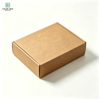 Boîte d'expédition rigide en papier kraft, robuste, en carton ondulé découpé, recyclable, en forme d'avion, pour emballage de bougies, idéale pour les petites entreprises