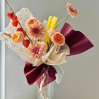 Papier d'emballage élégant Versailles, couleur unie, papier de fleuriste pour l'emballage de bouquets de fleurs