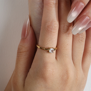 Anillos Apilables de Acero Inoxidable con Baño de Oro de 18K al por Mayor, Anillos Apilables de Acero Inoxidable Personalizados OEM para Mujer, Resistentes al Deslustre y al Agua - Product Image 3