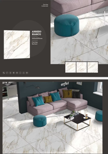 กระเบื้องพอร์ซเลนแกะสลักลายยอดนิยม ขนาด 1000x1000 มม. ดีไซน์ทันสมัย สำหรับปูพื้นและผนัง ใช้ได้ทั้งภายนอก ห้องน้ำ และเชิงพาณิชย์ - Product Image 2