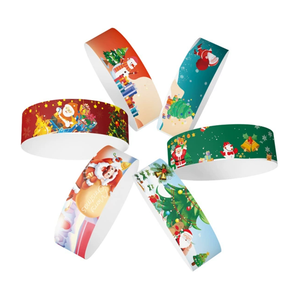 Événement promotionnel Bracelet d'identification en vinyle personnalisé Code à barres jetable Code QR <span class=keywords><strong>Série</strong></span> Numéro Blanc Billet imprimable Entrée Visiteur - Product Image 4