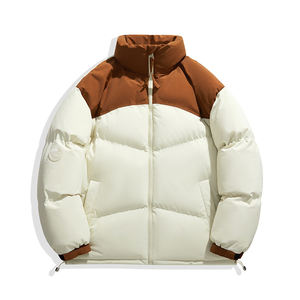 Logo personnalisé nouvelle veste rembourrée en coton pour hommes rembourrée couples col montant décontracté hiver lâche pain veste manteau chaud confort - Product Image 3