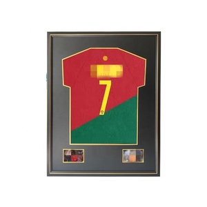 High-end Solid Wood Handmade Durable Eco-Friendly Jersey Storage Photo <strong>Frame</strong> with Customizable Wall Mount for Home Decor - Product Image 6