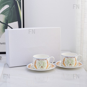 Ensemble de salle à manger de luxe européen le plus vendu, collection soleil, tasse et soucoupe en céramique - Product Image 3